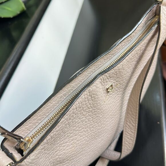 Kate Spade Soft Pebbled Leather Crossbody Shoulder Bag – Neutral Taupe - Picture 7 of 9
